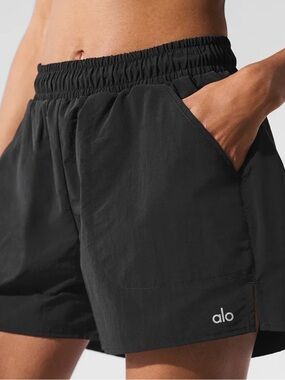 Alo Alumni Shorts Black Sz Small